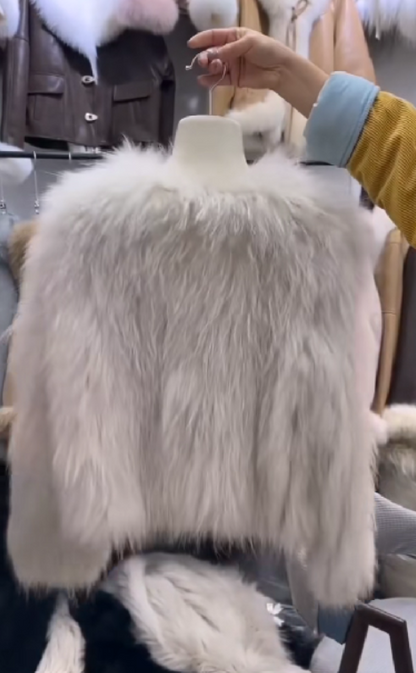 Chic faux fur jacket